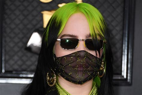 billie gucci face mask|Billie Eilish GRAMMYs Look 2021: See Her Gucci Suit Here.